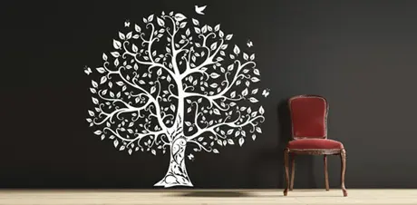 Vinil decorativo de árbol